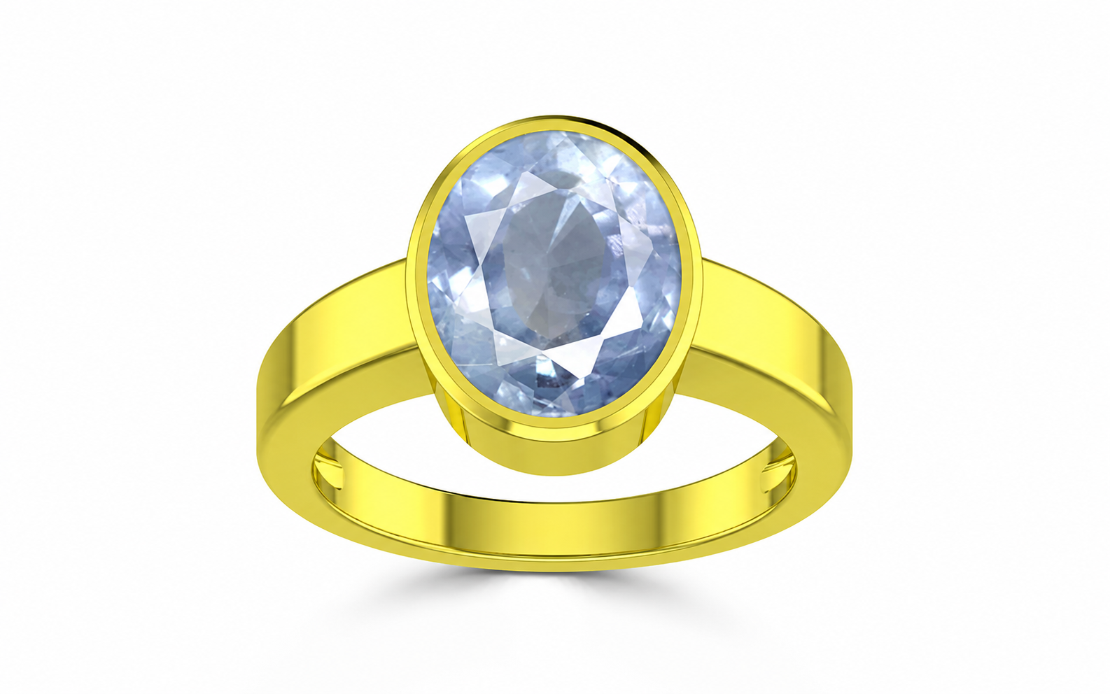 Blue Sapphire Panchdhatu Ring (R1)