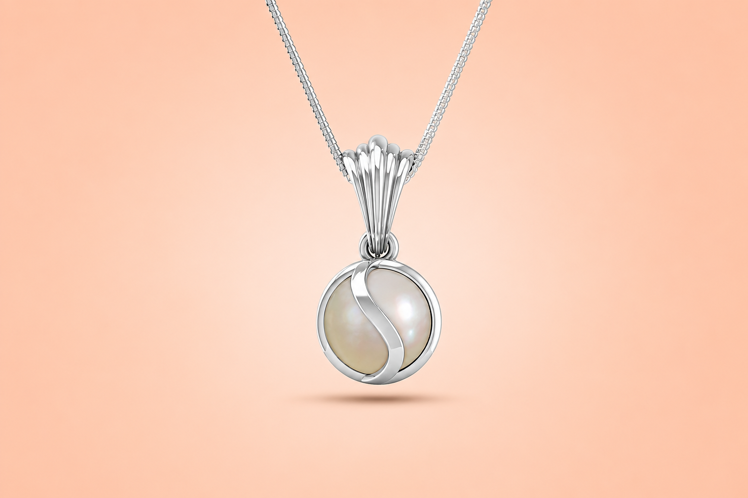 South Sea Pearl Sterling Silver Pendant (DP2)