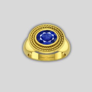 Blue Sapphire (Thailand) Panchdhatu Ring (A63)
