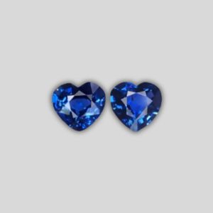Blue Sapphire Pair - 0.84 Carats