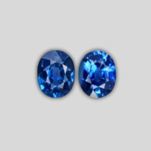 Blue Sapphire Pair - 0.87 Carats