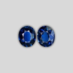 Blue Sapphire Pair - 0.86 Carats